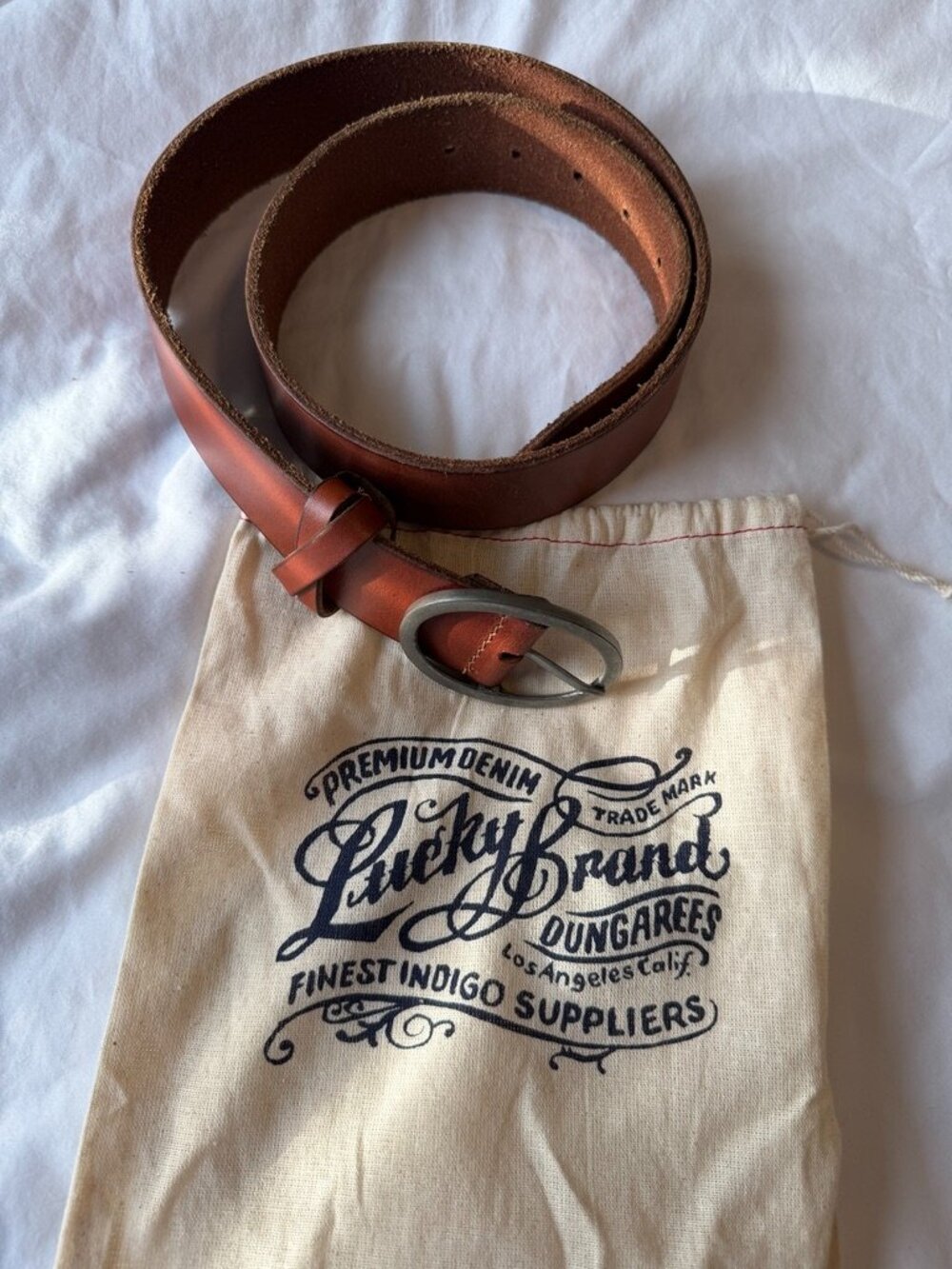 🤎 Lucky Brand "The Field Belt" — Brown Leather | Size S